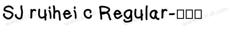 SJ ruihei c Regular字体转换